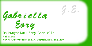 gabriella eory business card